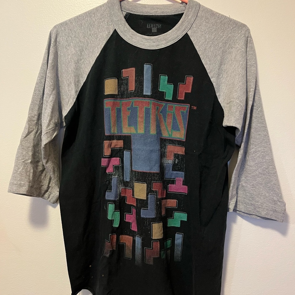 Tetris Graphic Raglan Tee
